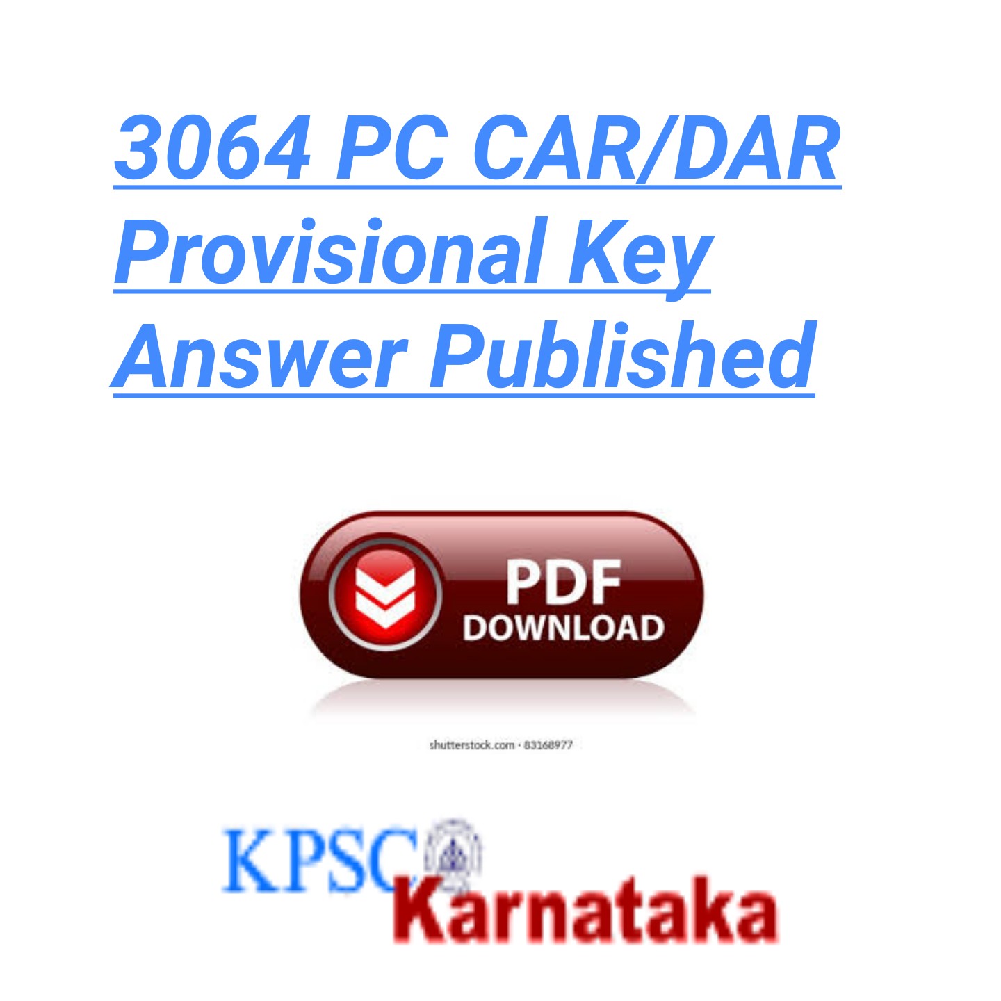 3064 PC CAR/DAR Provisional Key Answer Published